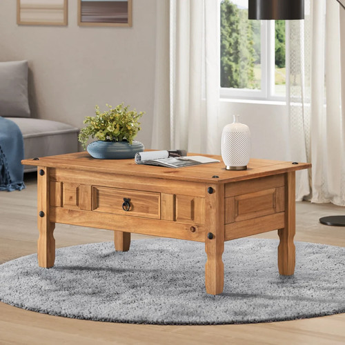 Solid wood coffee table with - solid,