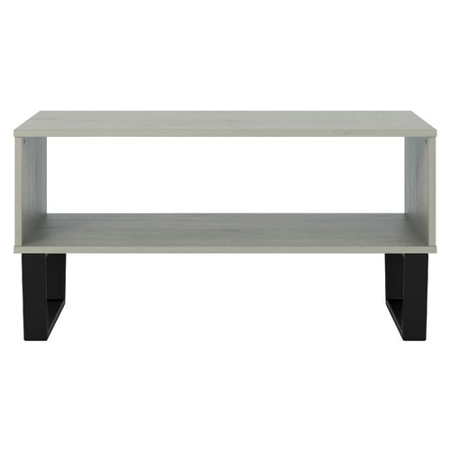 Grey black coffee table with - black,