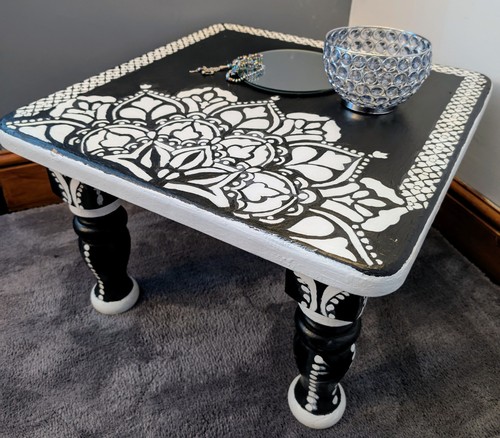 Hand painted black - hand-painted, &